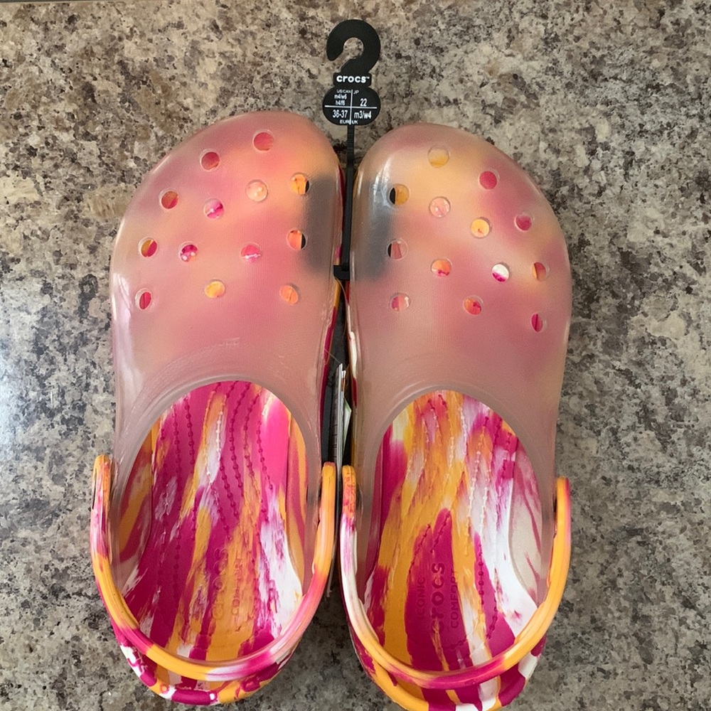 Marbled Translucent Crocs - Picture 7 of 10